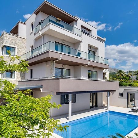 Luxury Villa Lucas With Heated Pool, Whirlpool, Sauna, 14 Pax Podstrana Exterior photo